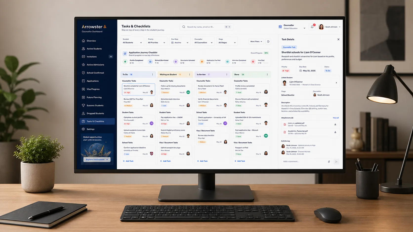 Counsellor Dashboard solution walkthrough