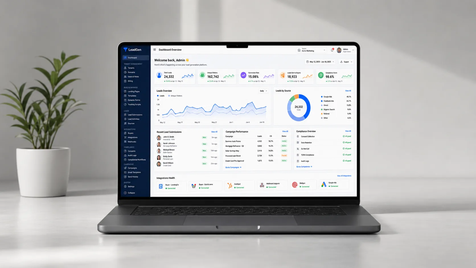 Multi-Tenant Lead Generation