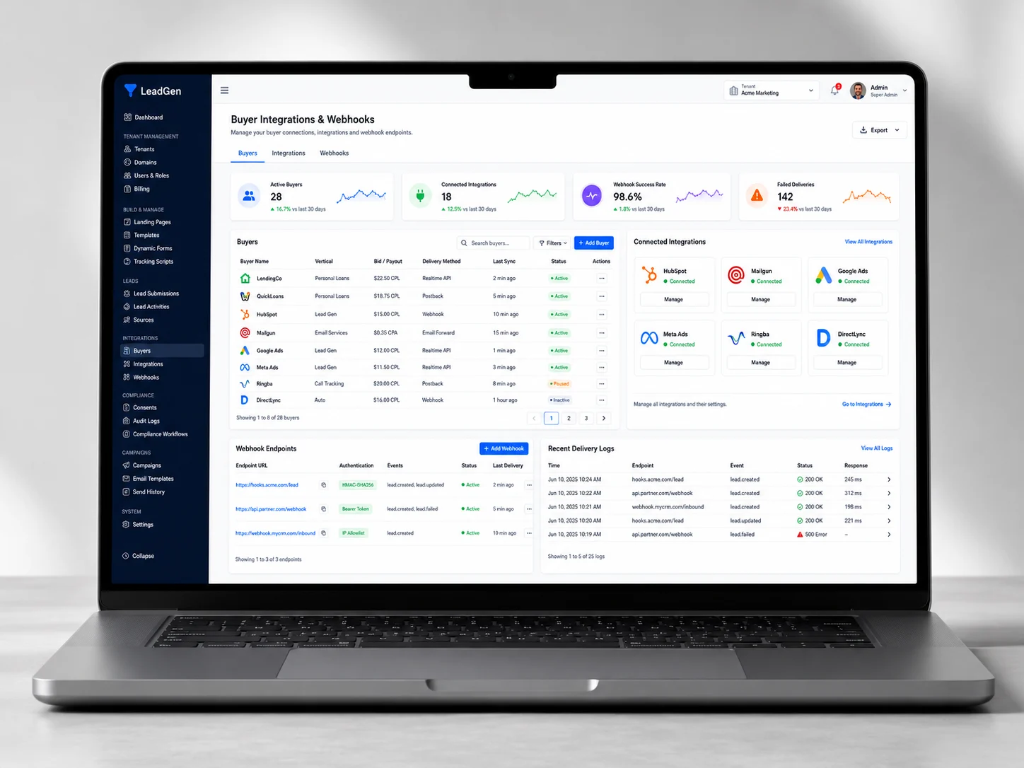 Multi-Tenant Lead Generation solution walkthrough