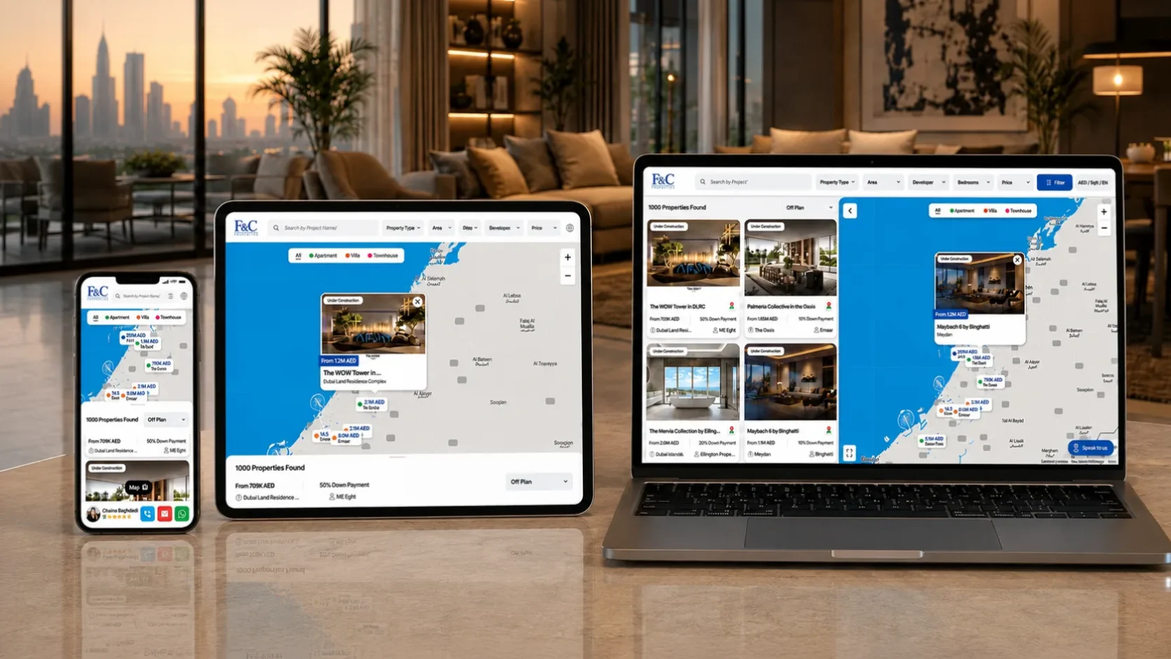 F&C Properties Map