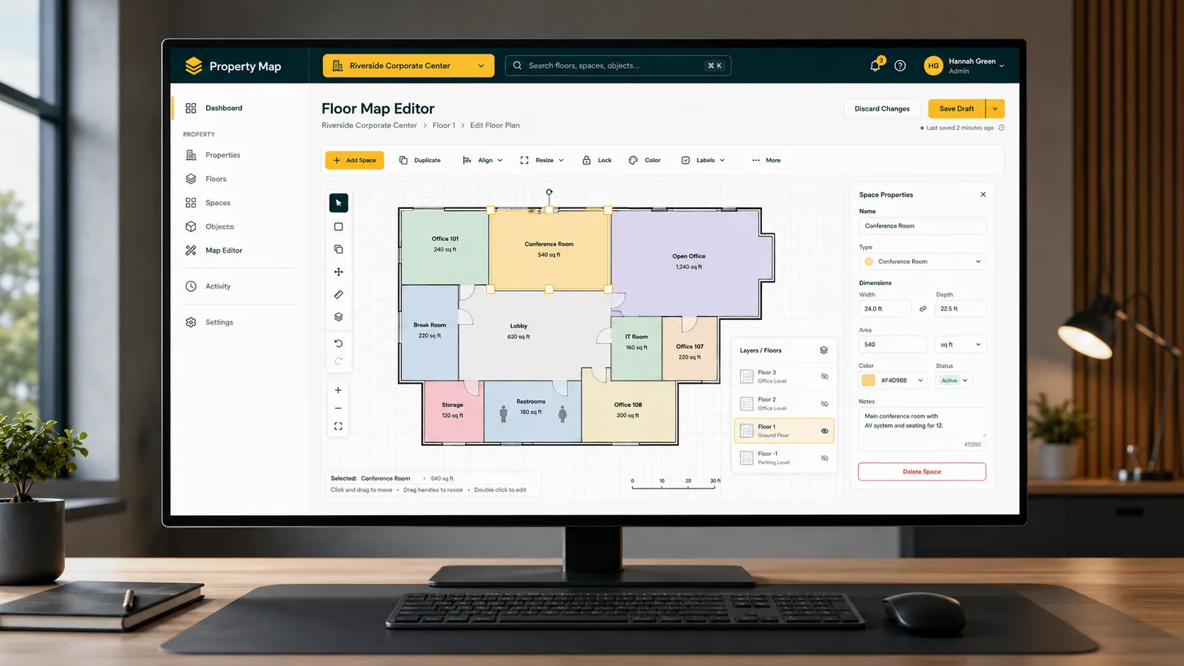 Property Map interface screenshot