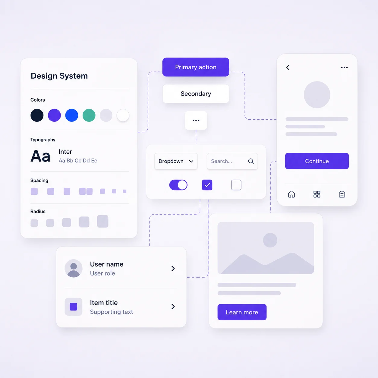 UX/UI Design process